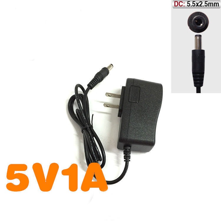 AC to DC 5V 9V 1A Power Supply Adapter US Plug Converter Charger 5.5mm x 2.1mm