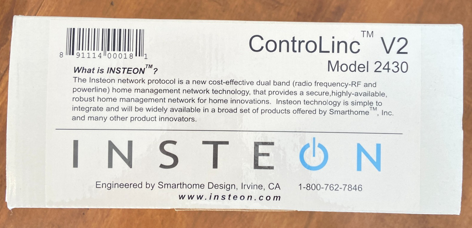 NEW Insteon ControLinc V2 Tabletop Controller Model 2430 SmartHome