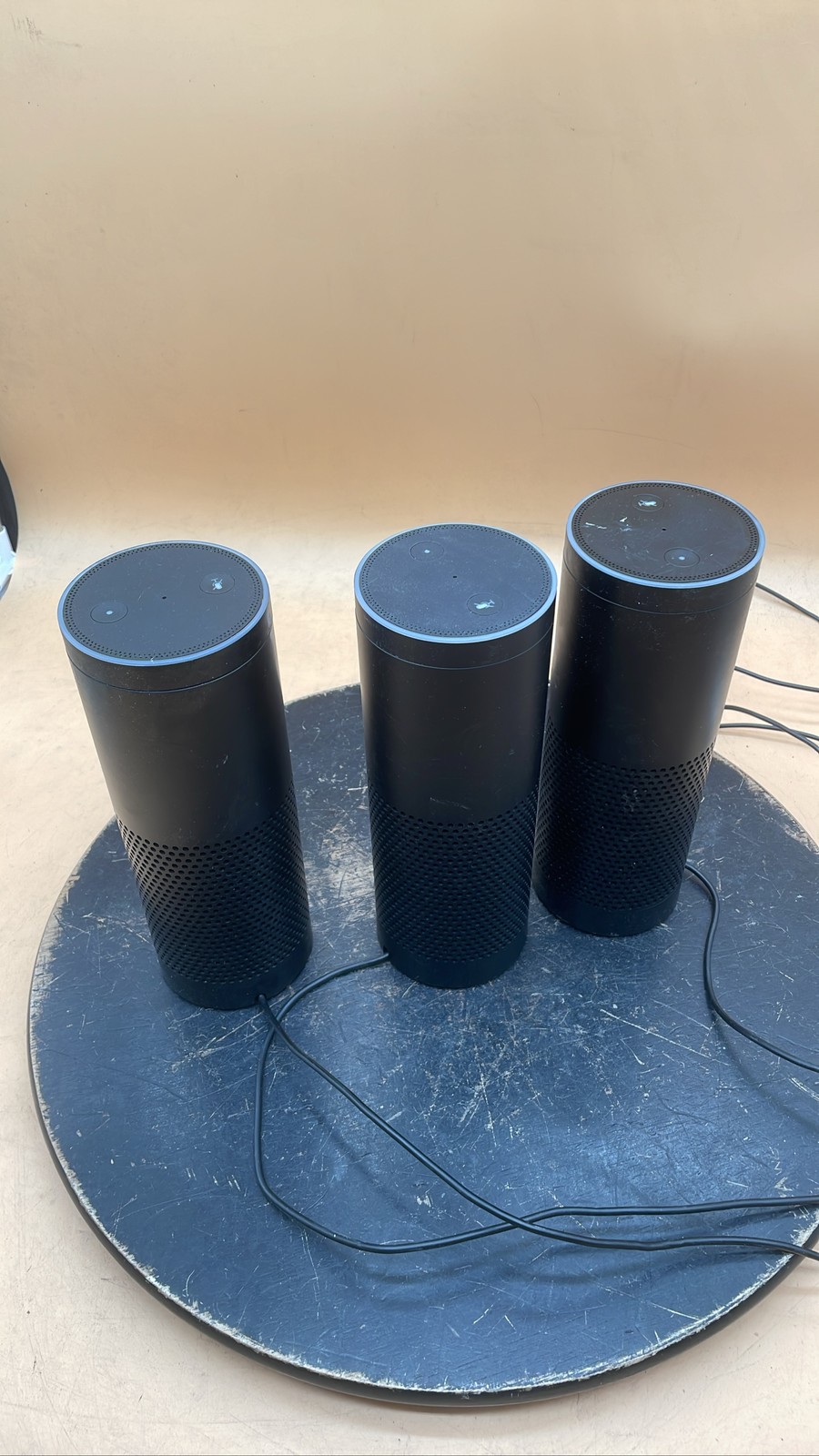 Amazon SK705DI Echo 1st Gen Smart Speaker Voice Assistant Device Unit Lot of 3