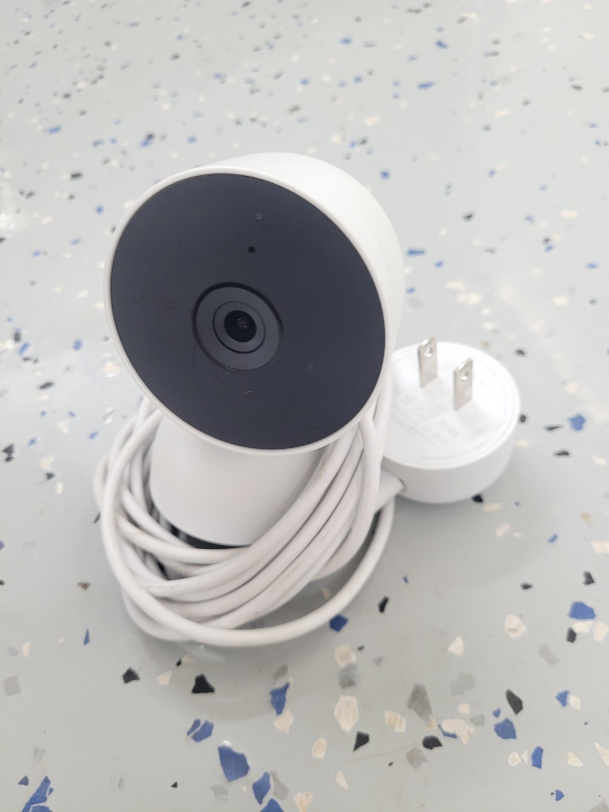 Google Nest Cam Wired Indoor Surveillance Camera – Snow (GA01998-US)