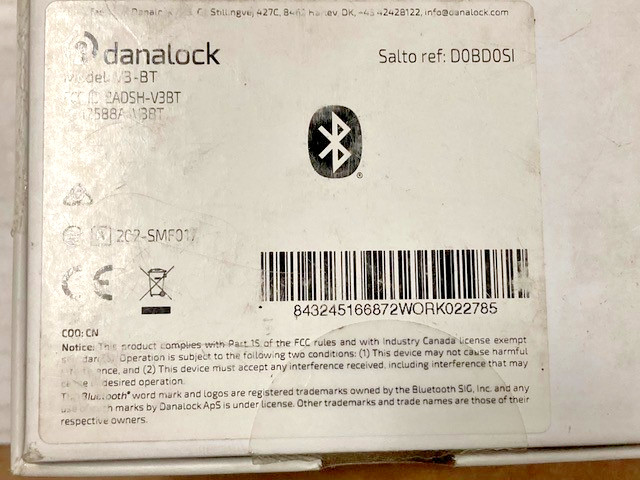 Danalock V3-BT Wireless Smart Bluetooth Electric Motorized Door Lock