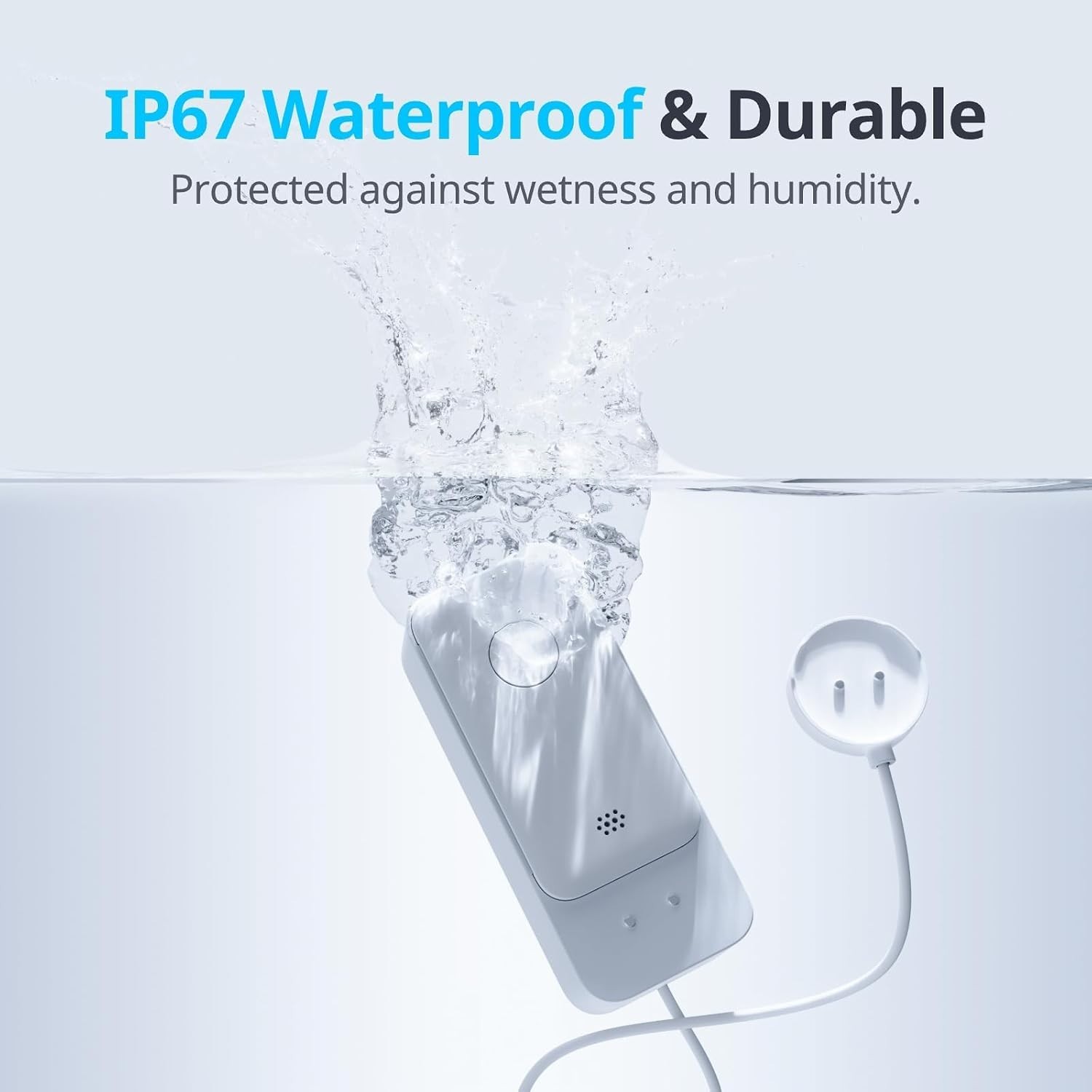 WiFi Water Leak Detector, Smart Water Sensor with 100dB Adjustable Alarm&App …