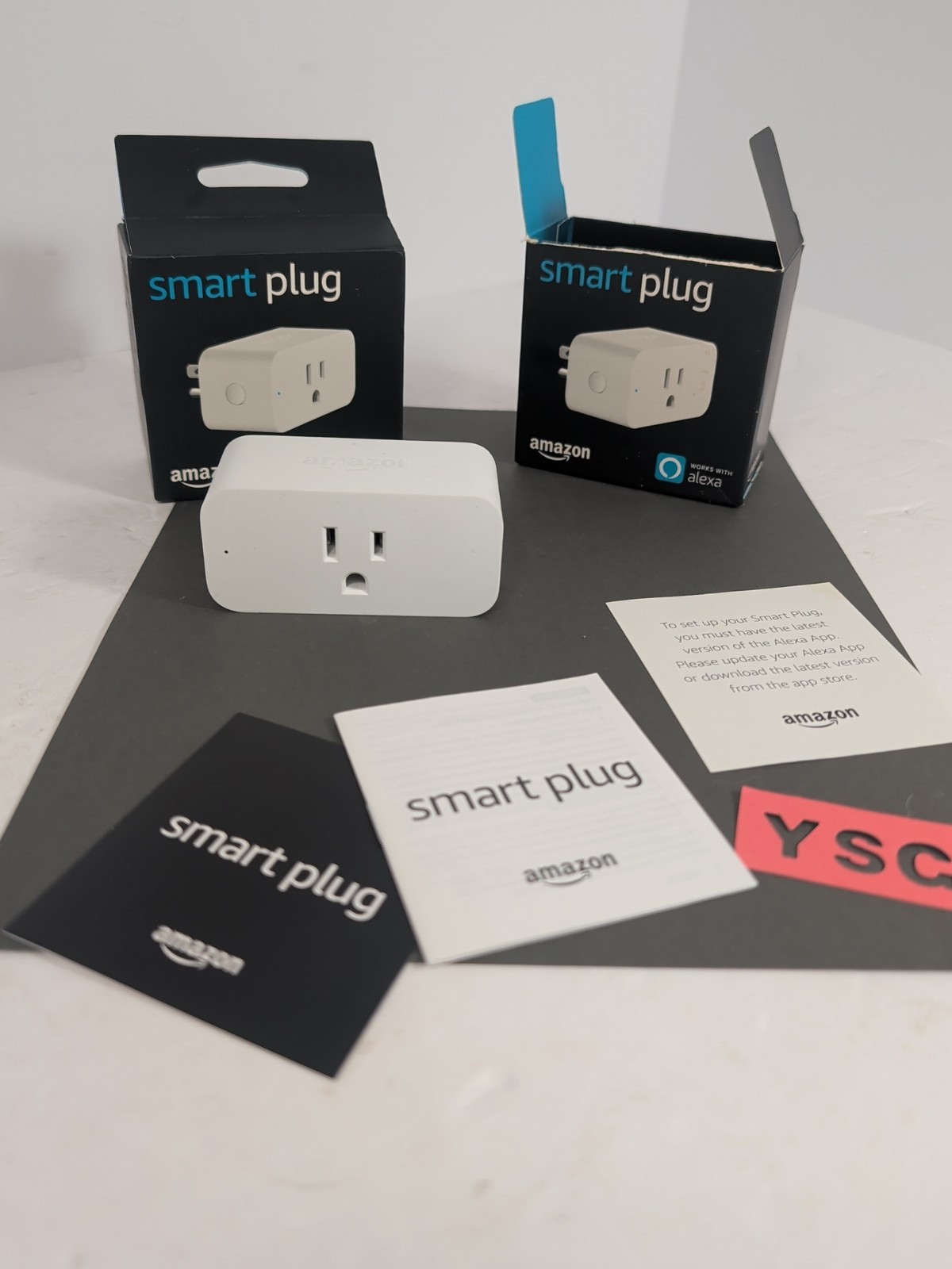 (1) New Amazon Smart Plug White + (1) Open Box Lot