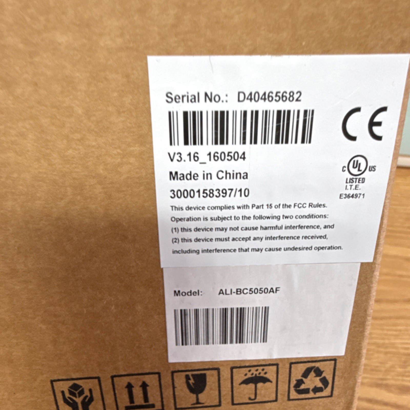 ALI-BC5050AF Box/Body Analog Color Security Camera White BNC