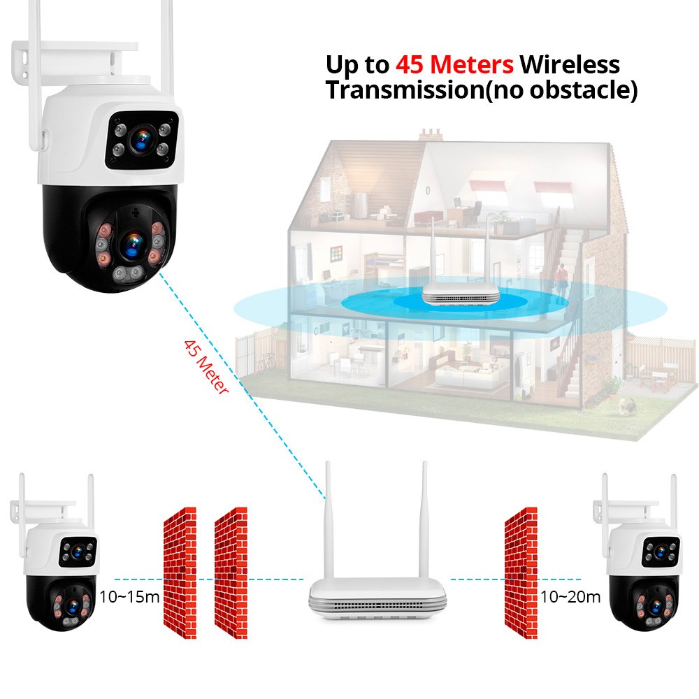 8CH Wireless NVR Kit 6MP Smart IP Cameras H.265+ Night Vision Home Surveillance
