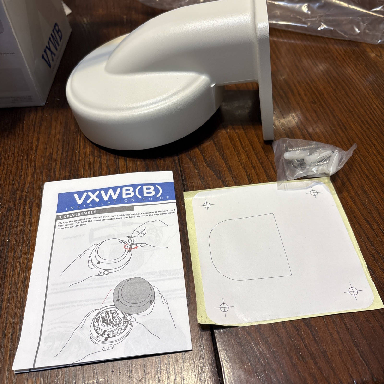 Clinton Electronics Vandal X VXWB Surveillance Camera Wall Bracket Mount White