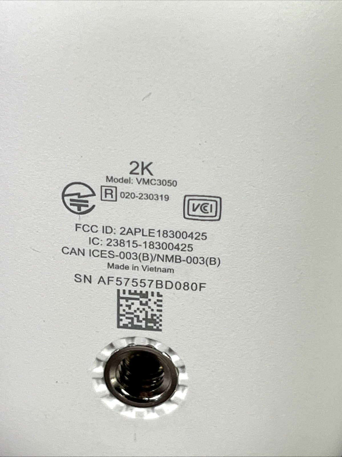 Arlo Essentials Add On 2K SecurityCamera, VMC3050, w/Solar Panel VMA6600