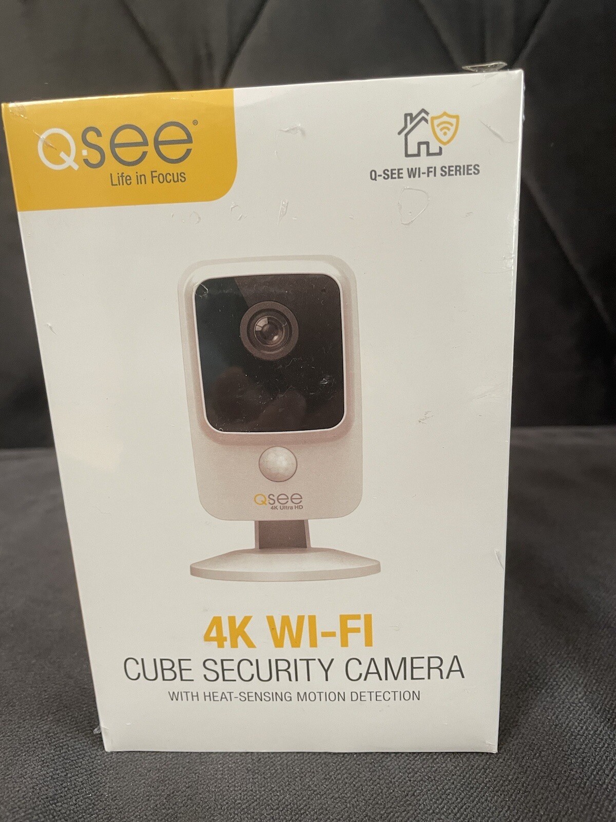  Q-SEE 4K UHD Smart Home Wi-Fi(R) Cube Camera  Free Ship MSRP $125 QCW4K1MCW  