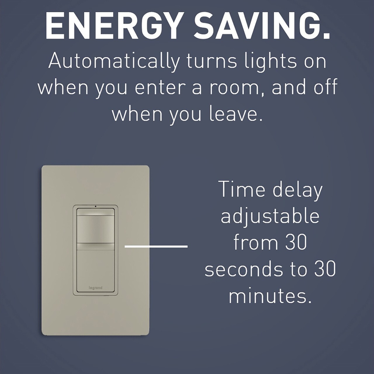 Legrand Radiant Universal Motion Sensor Nickel and Dark Bronze