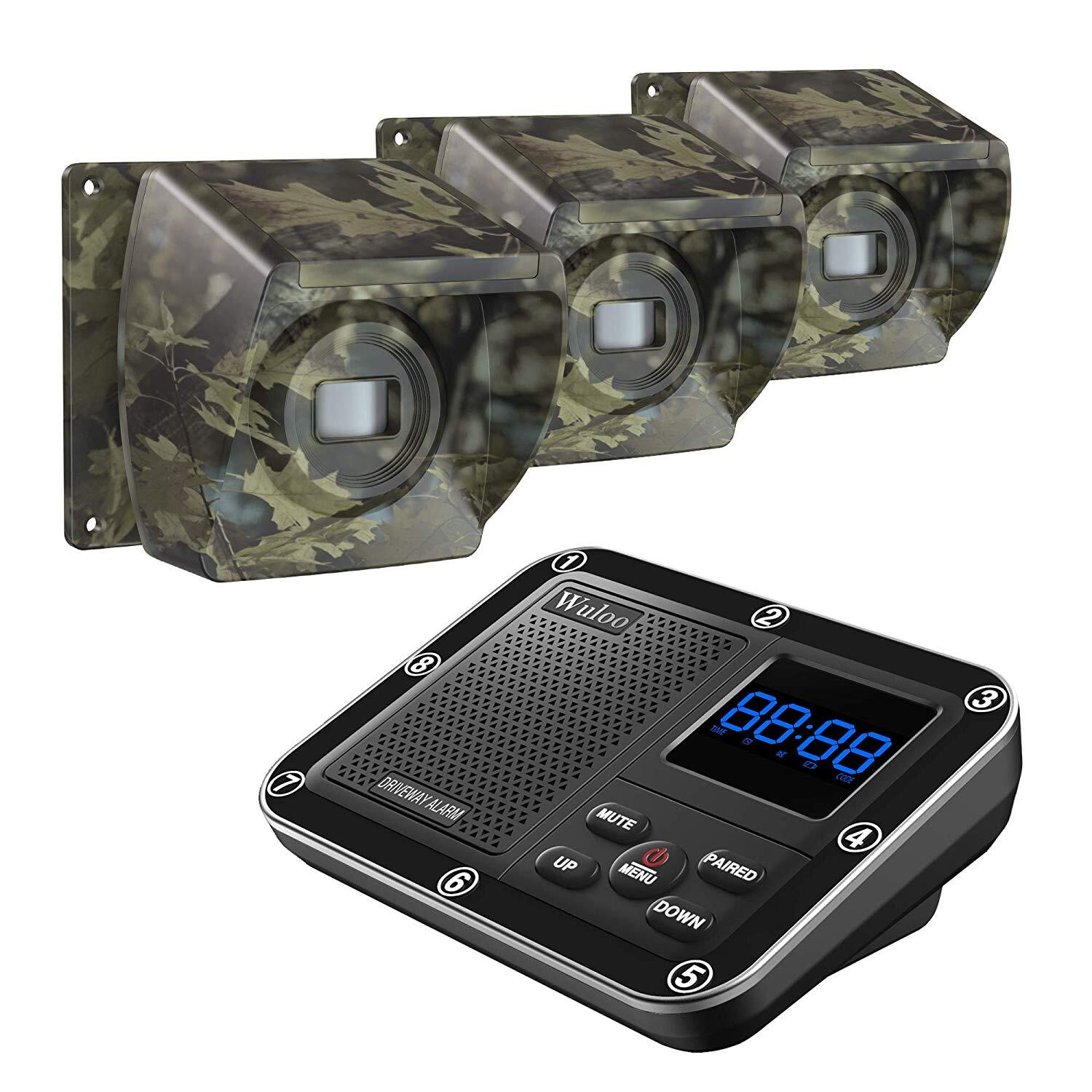Wuloo 500meter Wireless Driveway Motion Sensor Alarms for Home Yard Outdoor Pool