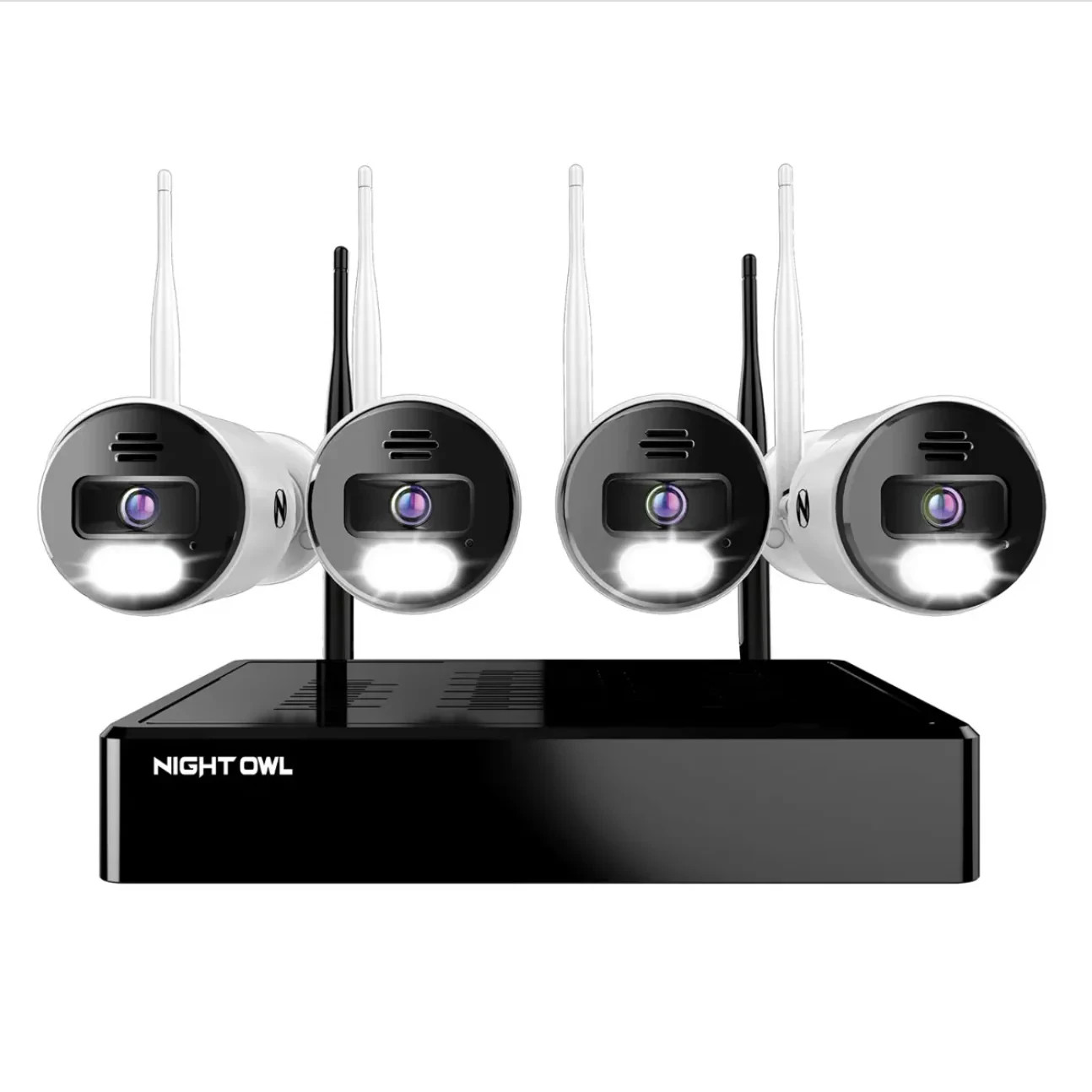 Night Owl 10-Channel Wi-Fi 1TB NVR with 4 Spotlight Camera Security System
