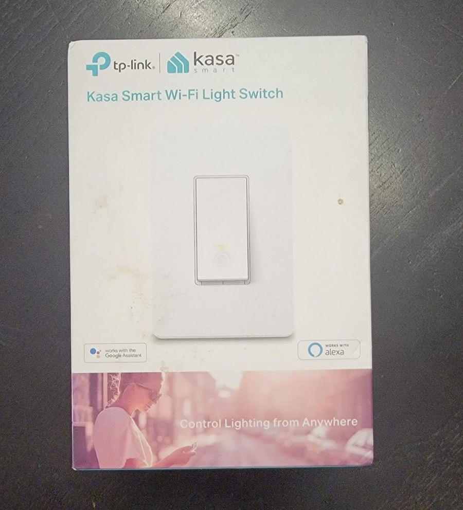 TP-Link – Kasa Smart Wi-Fi Single Pole Light Switch HS200 in White ~BRAND NEW~