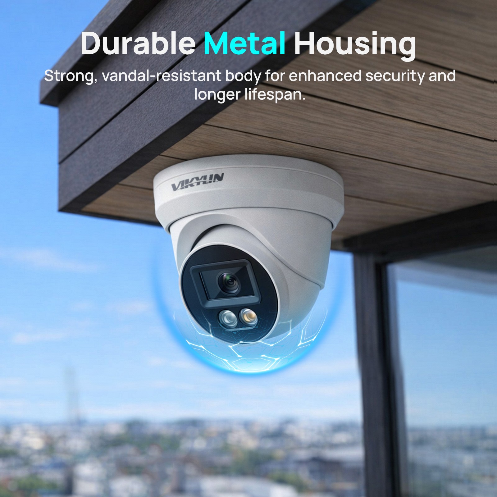 20Pack Vikylin 5MP Full Color+IR Dual Light POE IP Camera with Audio Metal 2.8mm