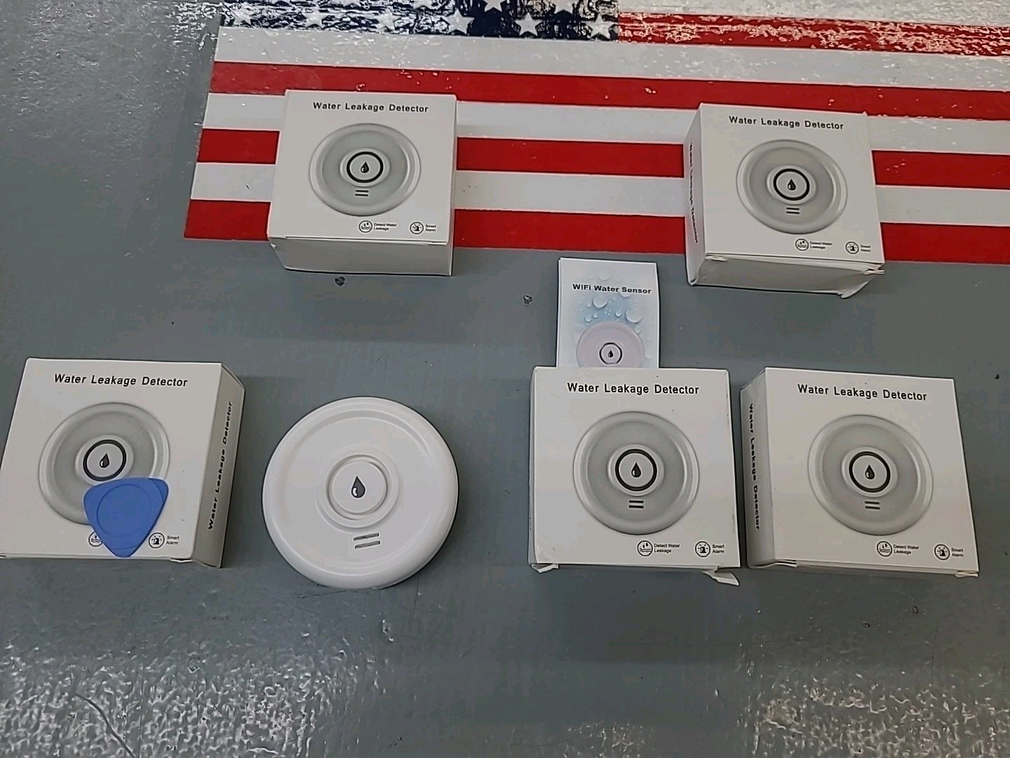 5-PACK Smart Water Leak Sensor Detector APP Alarm WiFi Home Water Leak Detector