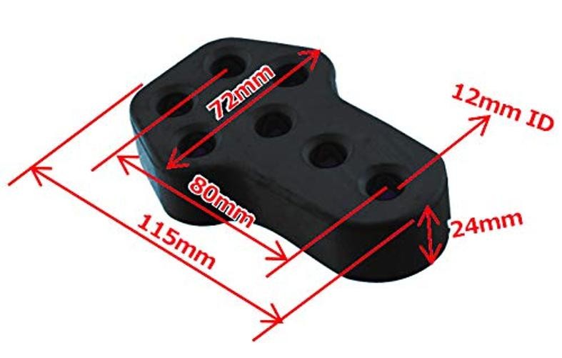 Exhaust Muffler Hanger Bushing Pipe Rubber Insulator Mount Bracket 7 Holes