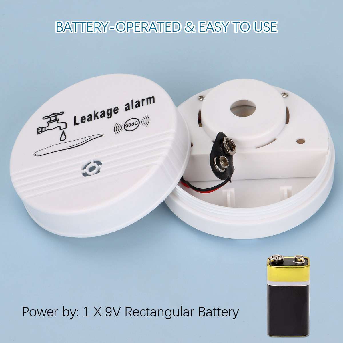 1/2/3x Automatic Water Leak Detector 90Db Water Sensor Alarm Flood Detector Home