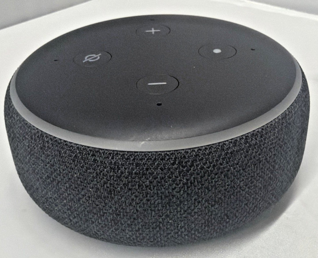 Amazon Echo Dot (3rd Generation) Smart Speaker with Alexa – Charcoal/Black