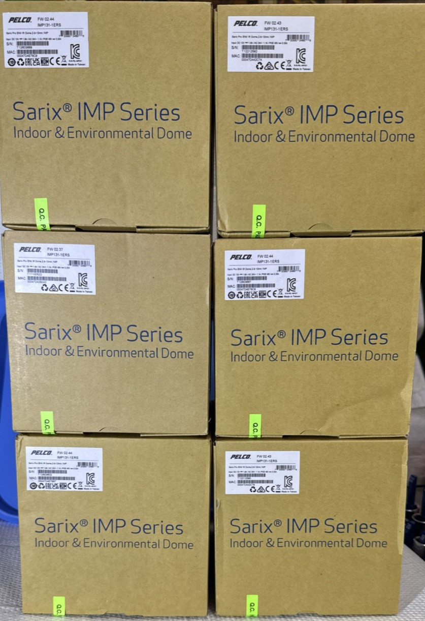 Pelco IMP131-1ERS 1 Megapixel True Day/Night Outdoor Pro LOT OF 6 NIB