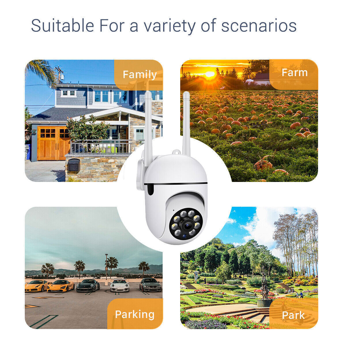 1/2/3/4 Wireless 5G WiFi Security Camera System Smart Outdoor Night Vision 1080P