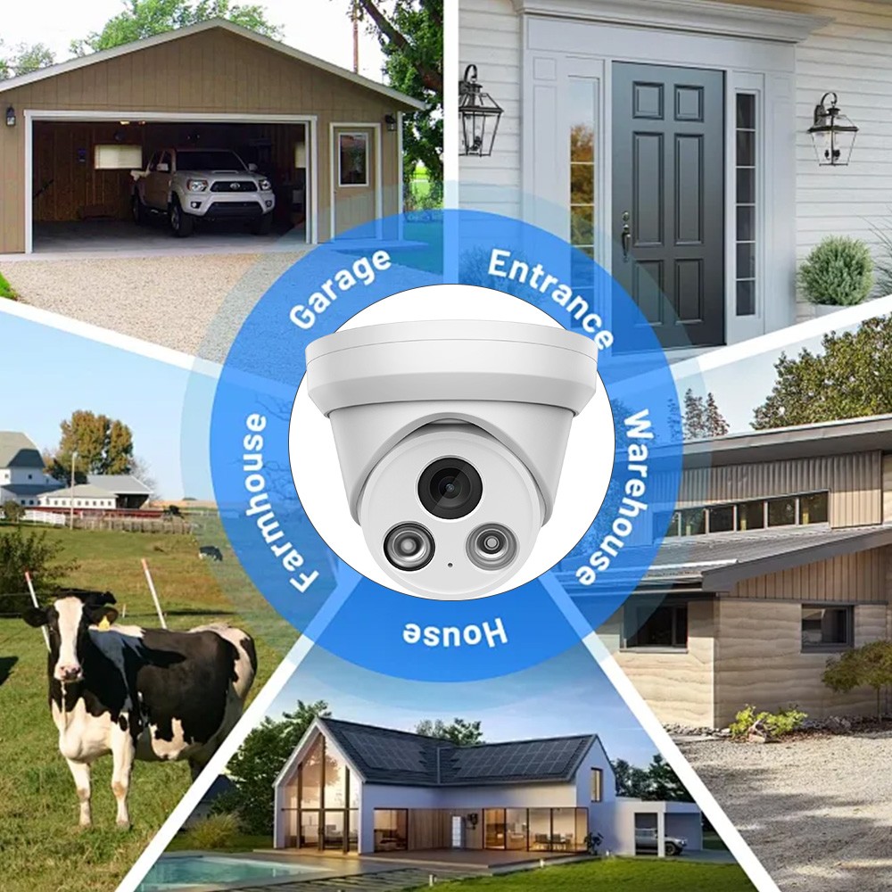 VIKYLIN 4MP IR 30M Night Vision Home IP Camera MIC WDR Outdoor IP67 Waterproof