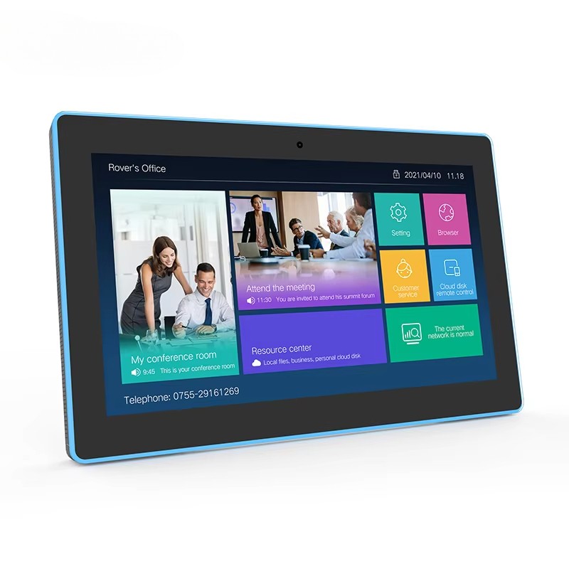 Wall Mounted 15.6Inch Capacitive Touch Screen Android Meeting Room Table Panel