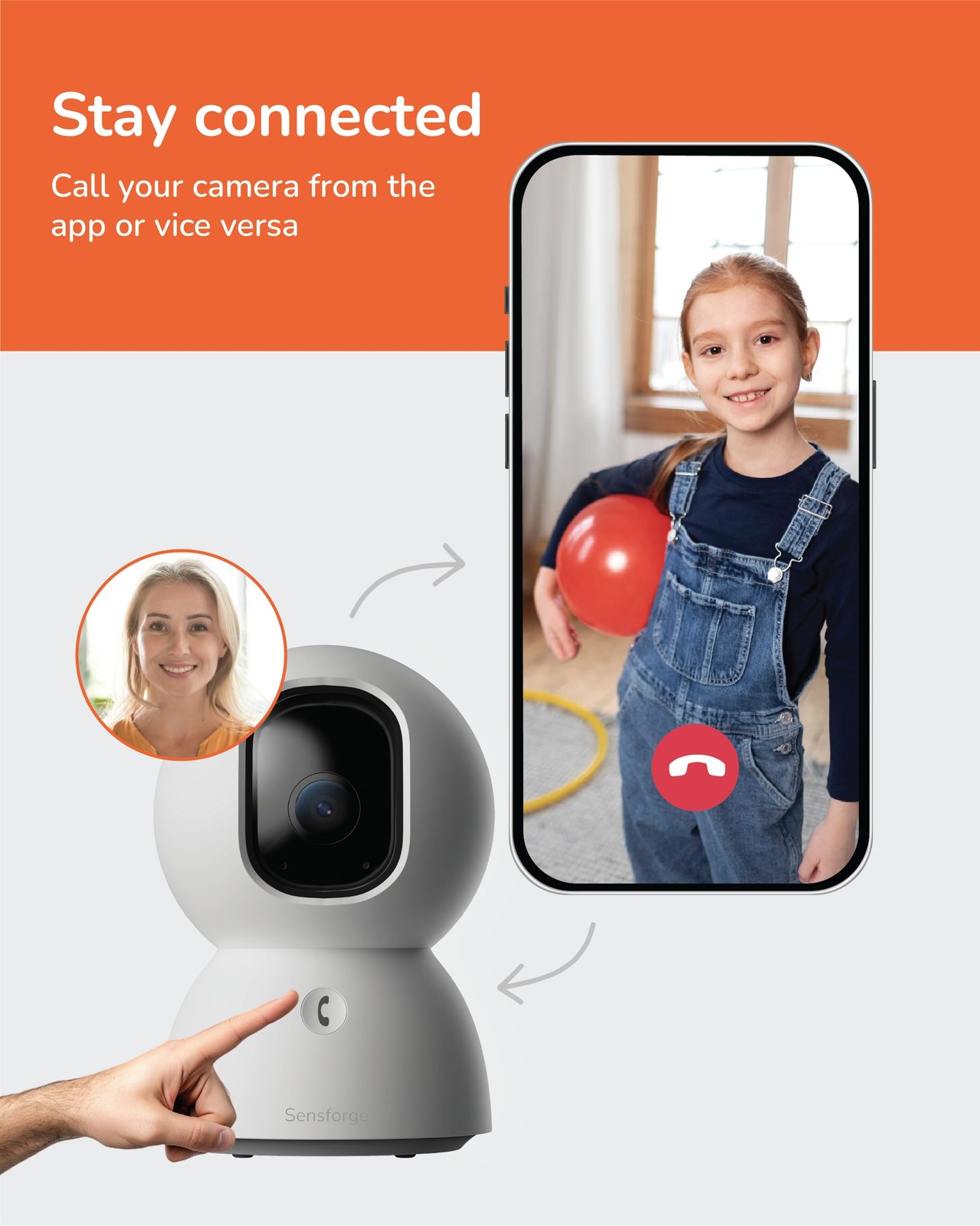 2,5K Indoor Pan-Tilt Dome Security Camera 360 AI Human Pet Detection WiFi