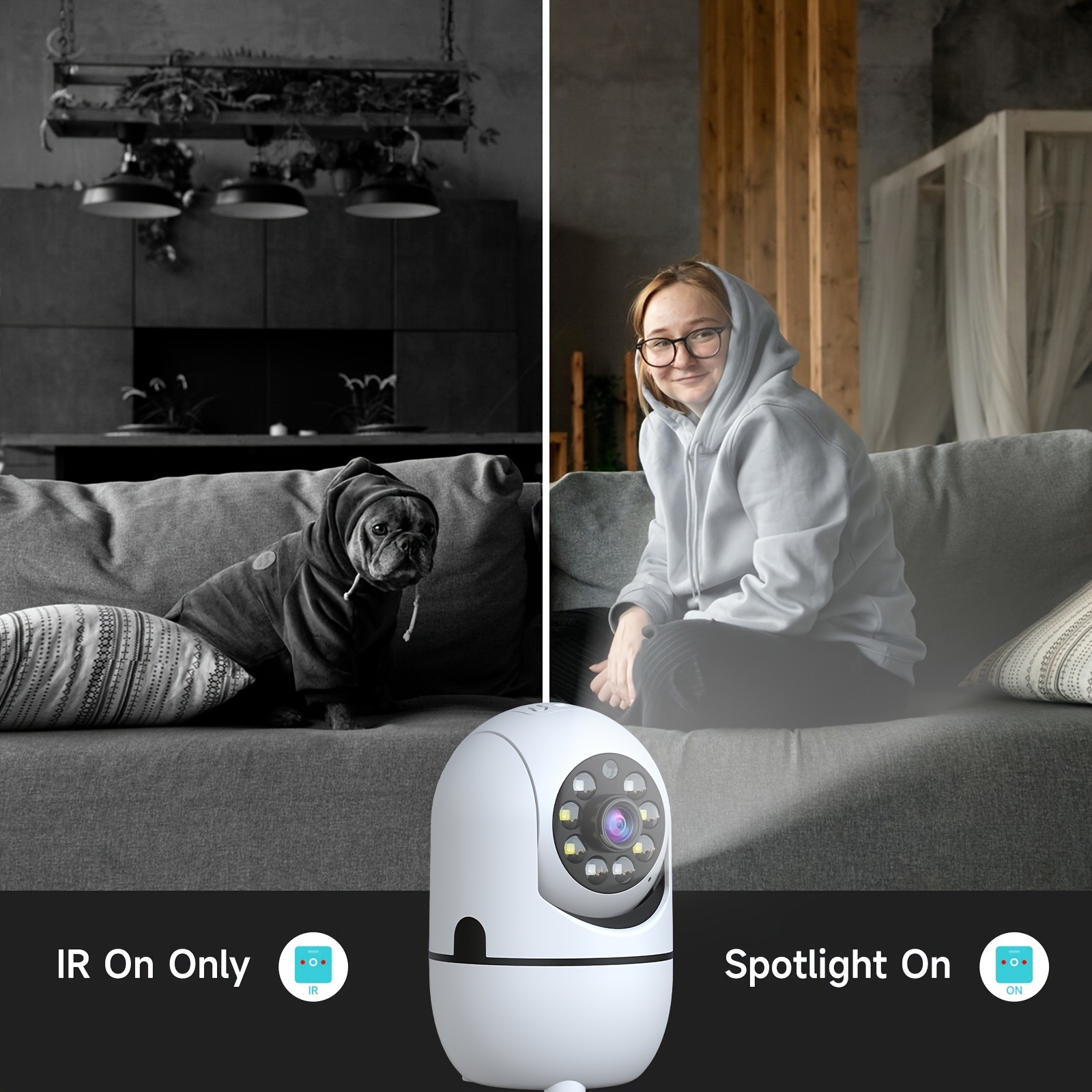 Essential Adaptable Stable Easy to Install 4PCS Indoor Wireless Security Cameras