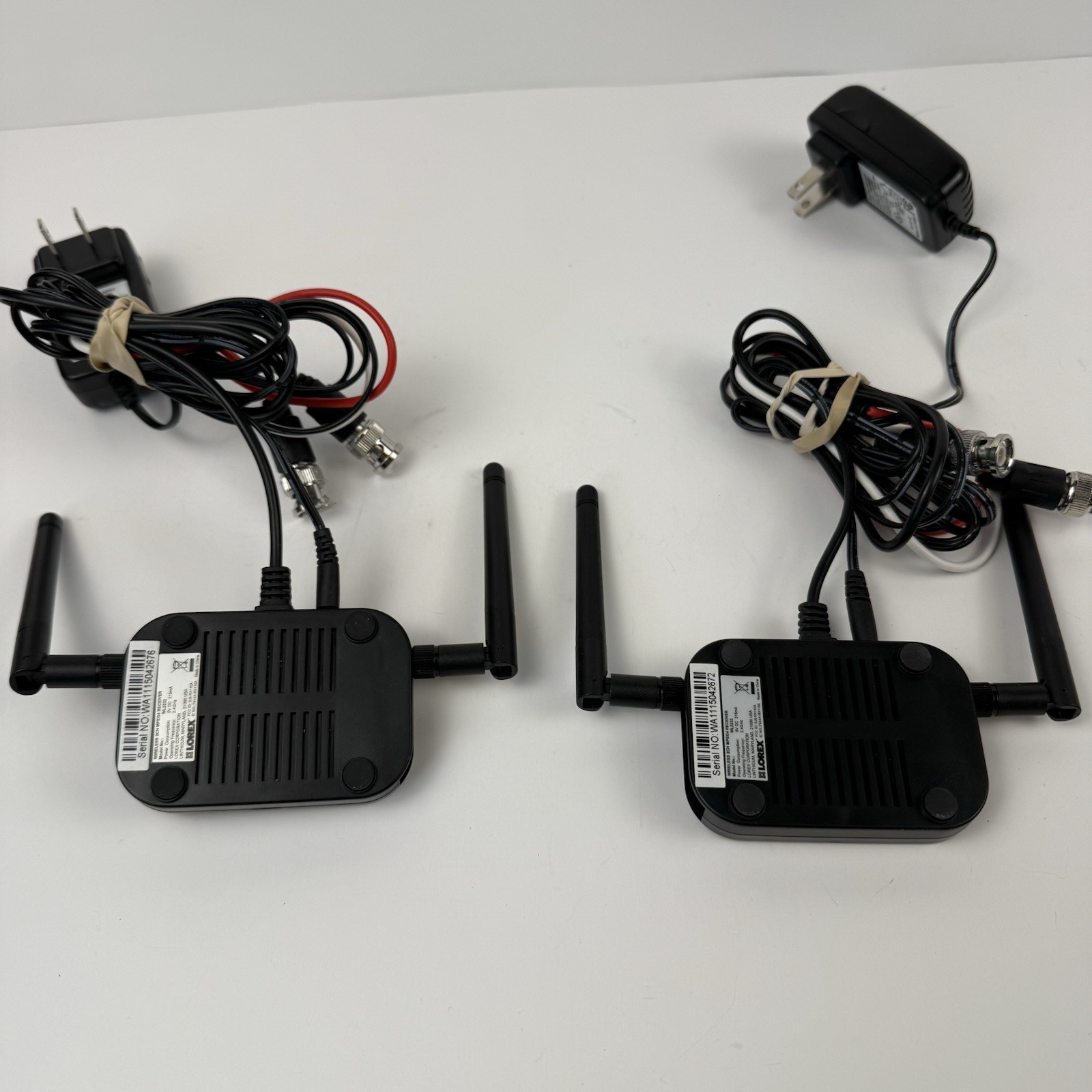 Lorex WL2232 Wireless 2 Channel Mpeg4 Receiver, 2 Pieces w/Cables and Adaptors