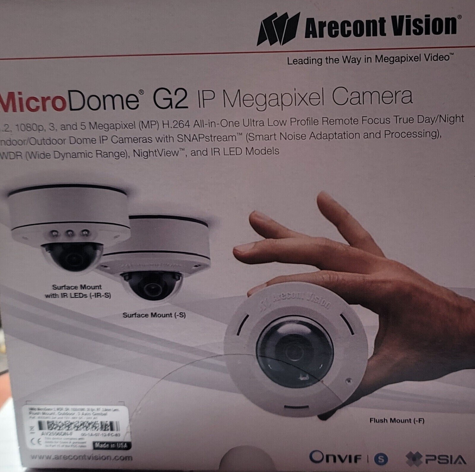 Arecont Vision AV2556DN-F IP Camera 1920X1080 30FPS 2 MEGAPIXEL