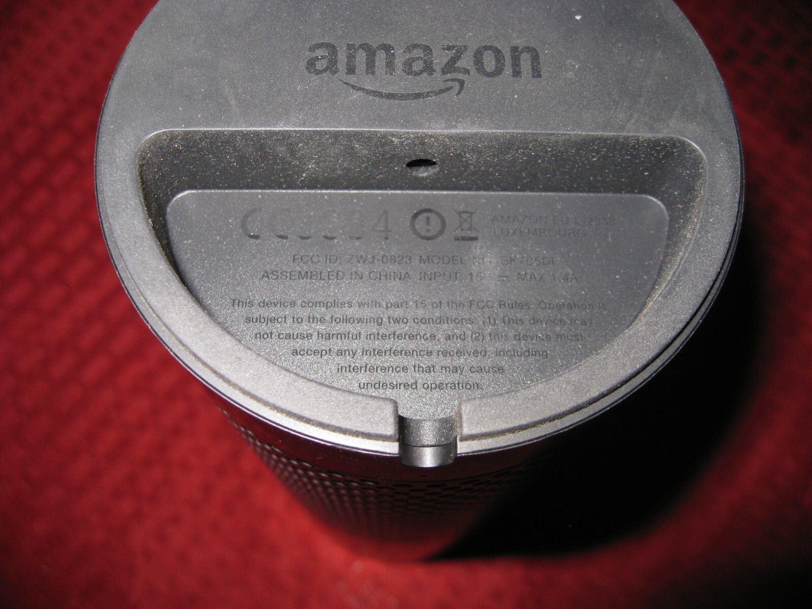 PARTS AS IS Amazon Echo SK705DI 1st Gen Smart Assistant Home Music Speaker Black