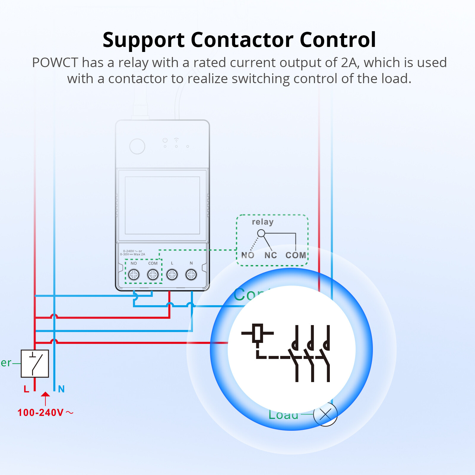 SONOFF POWCT Smart Power Meter Switch Energy Monitor Work with Alexa/Google Home