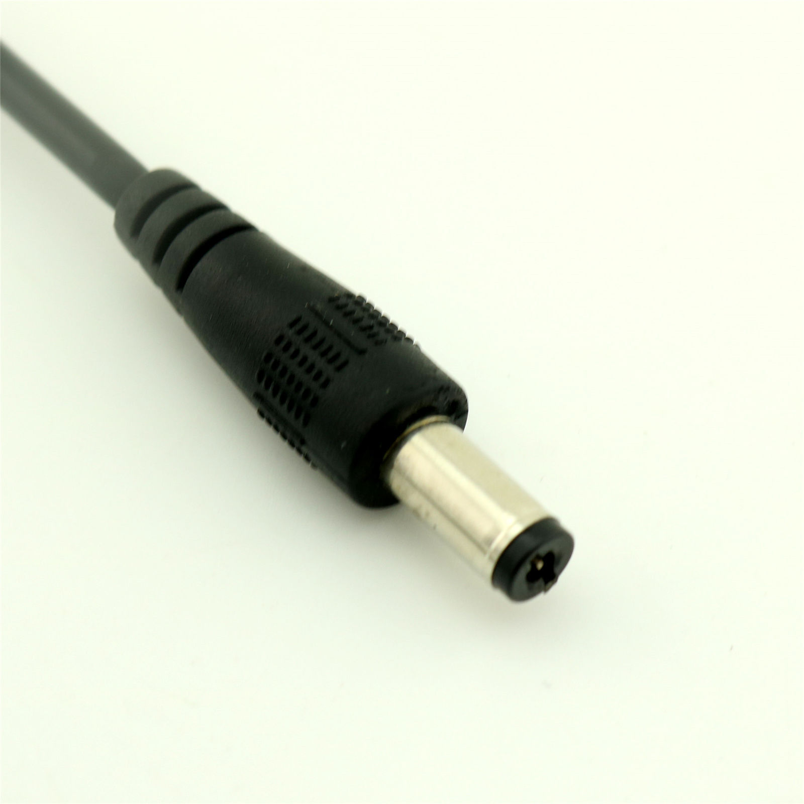 CCTV DC Power 5.5mm x 2.1mm Male Right Angle to 3.5mm x 1.35mm Adapter Cable 1ft