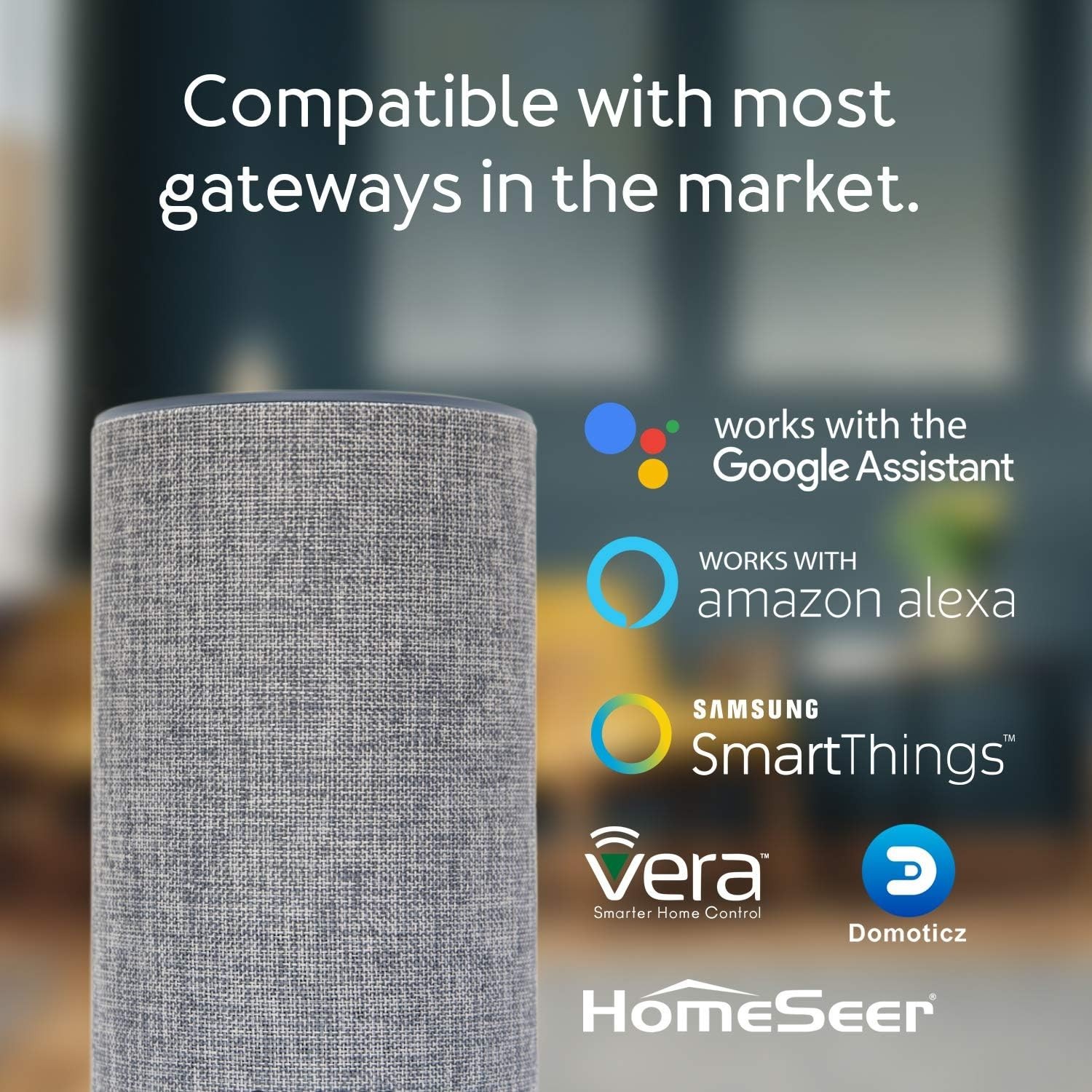 Z-Wave Plus Smart Door Sensor for Home Security with Magnetic Contact System