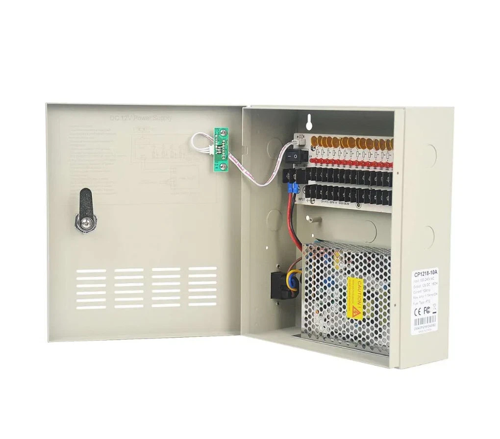 18 CH Channel CCTV Camera Power Supply Distribution Box DC 12V, 10A 20A 30A