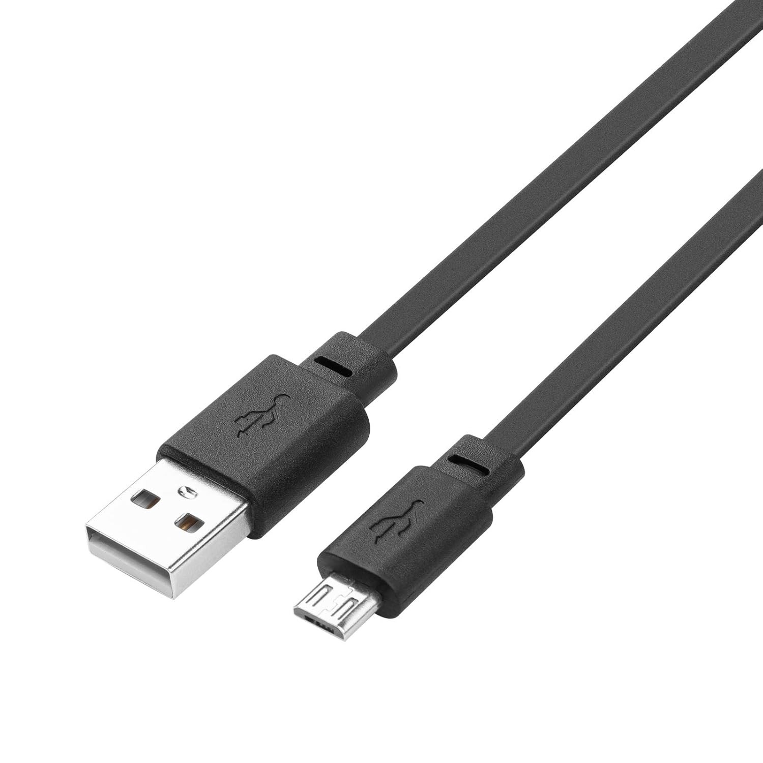 Smays 2-Pack 25 ft Micro USB Extension Cable Compatible with 25 Feet, Black