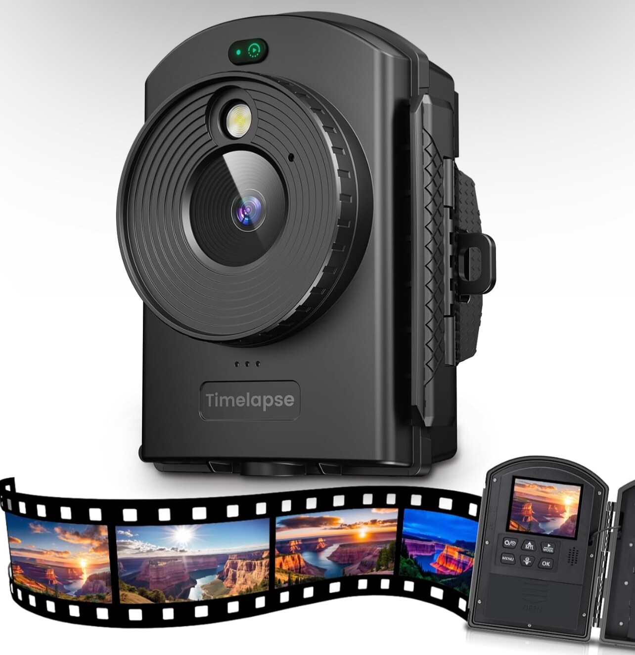 Time Lapse Camera for Outdoor Infrared Positioning & 180 Days Shooting AVI Video