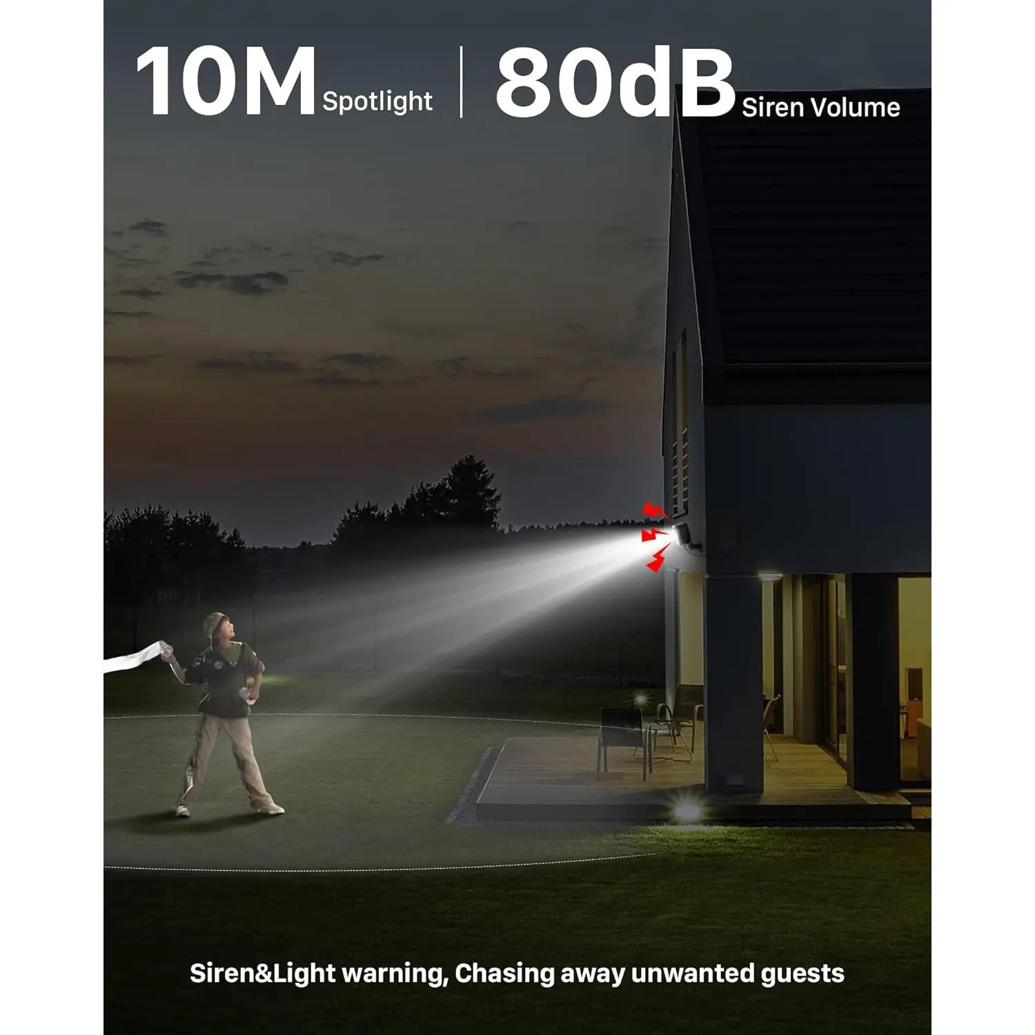 2-Pack Security Cameras Wireless Outdoor, 2K Battery Powered AI Motion Detection