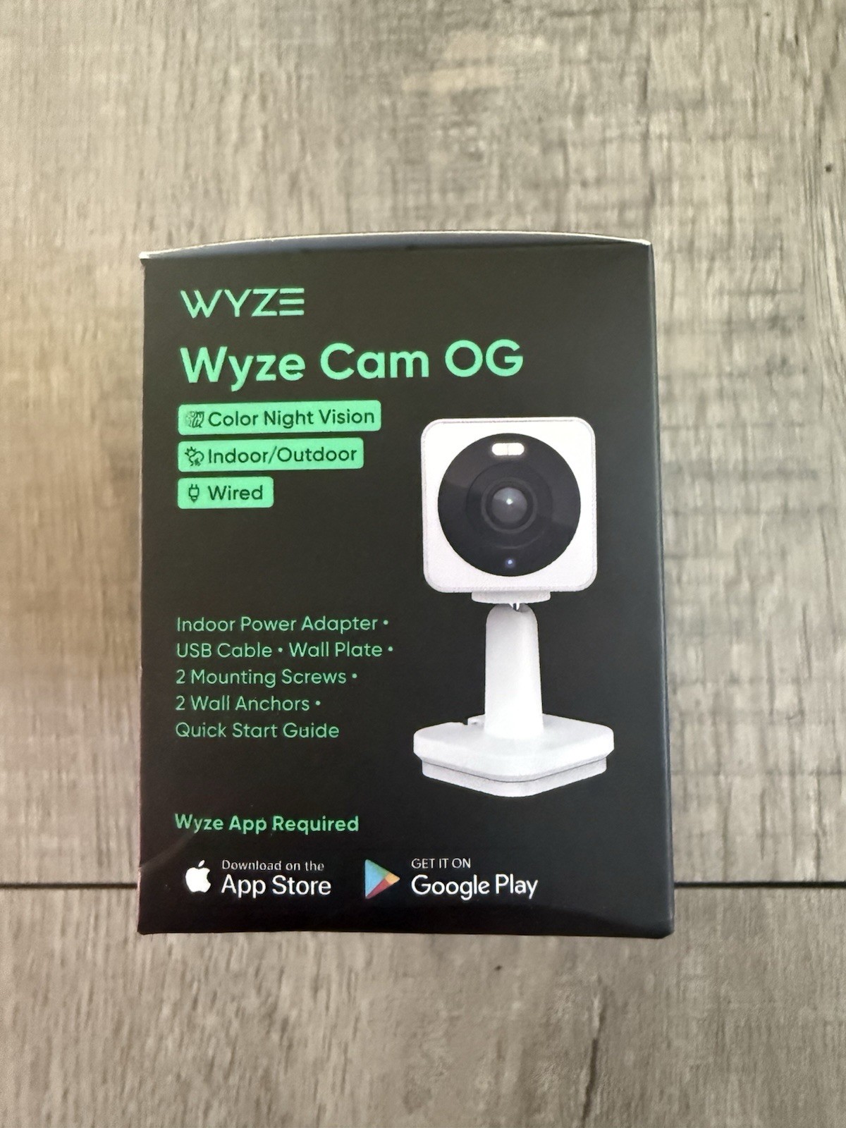 Wyze Cam Indoor/Outdoor OG Security Camera – White – Night Vision New