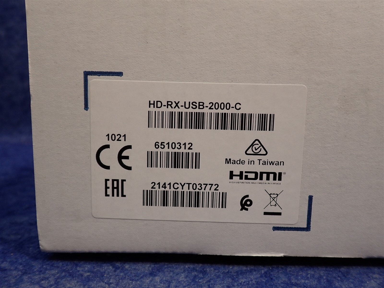 NEW Crestron HD-RX-USB-2000-C HDMI over CATx Receiver (E8)