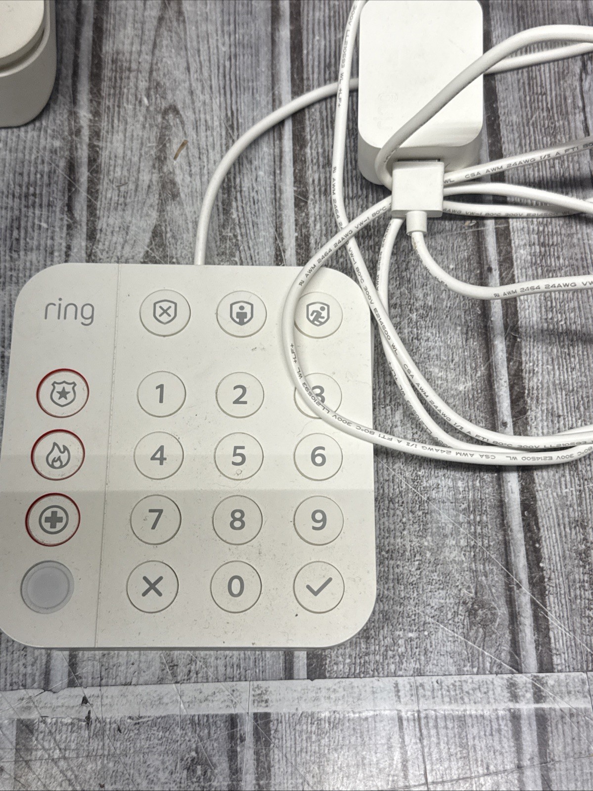 RING Security 5pc Lot Base Station US Home White W/ Key Pad 4HB1U90EN0 *USED*