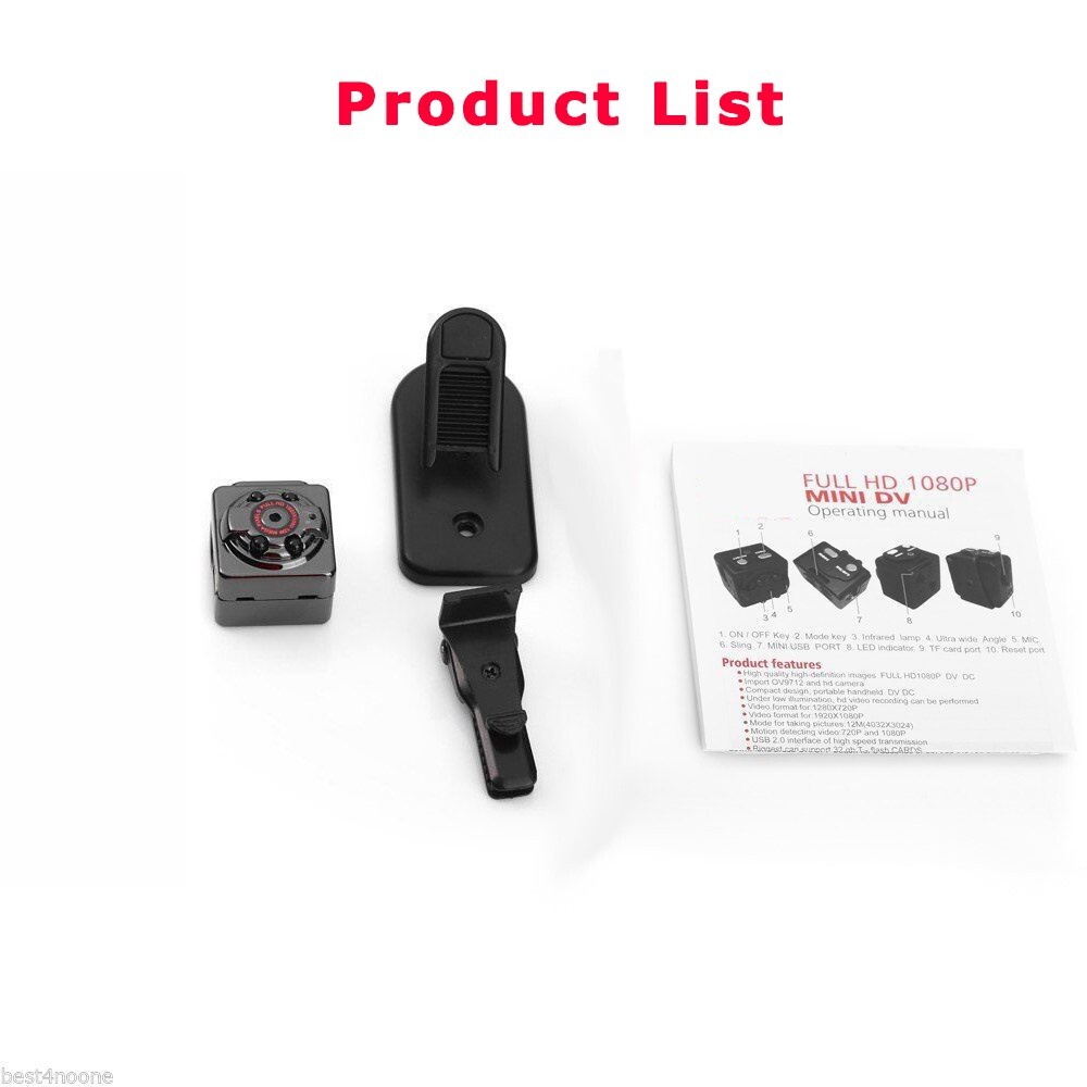 Portable Waterproof SD or HD Aerial Photography Recorder fits Sports and Outdoor