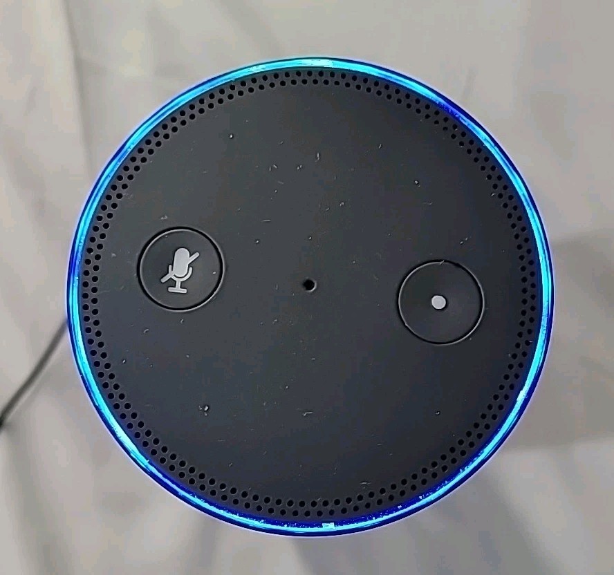 Amazon Echo SK705DI 1st Gen Smart Speaker Black With Original Power Cord- Alexa