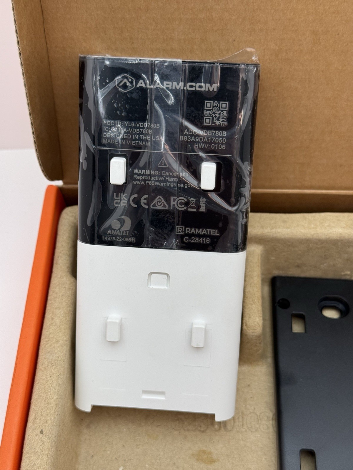 Alarm.com ADC-VDB780B Smart Wireless Doorbell Qolsys IQ4 IQ2 IQ5 2Gig compatible