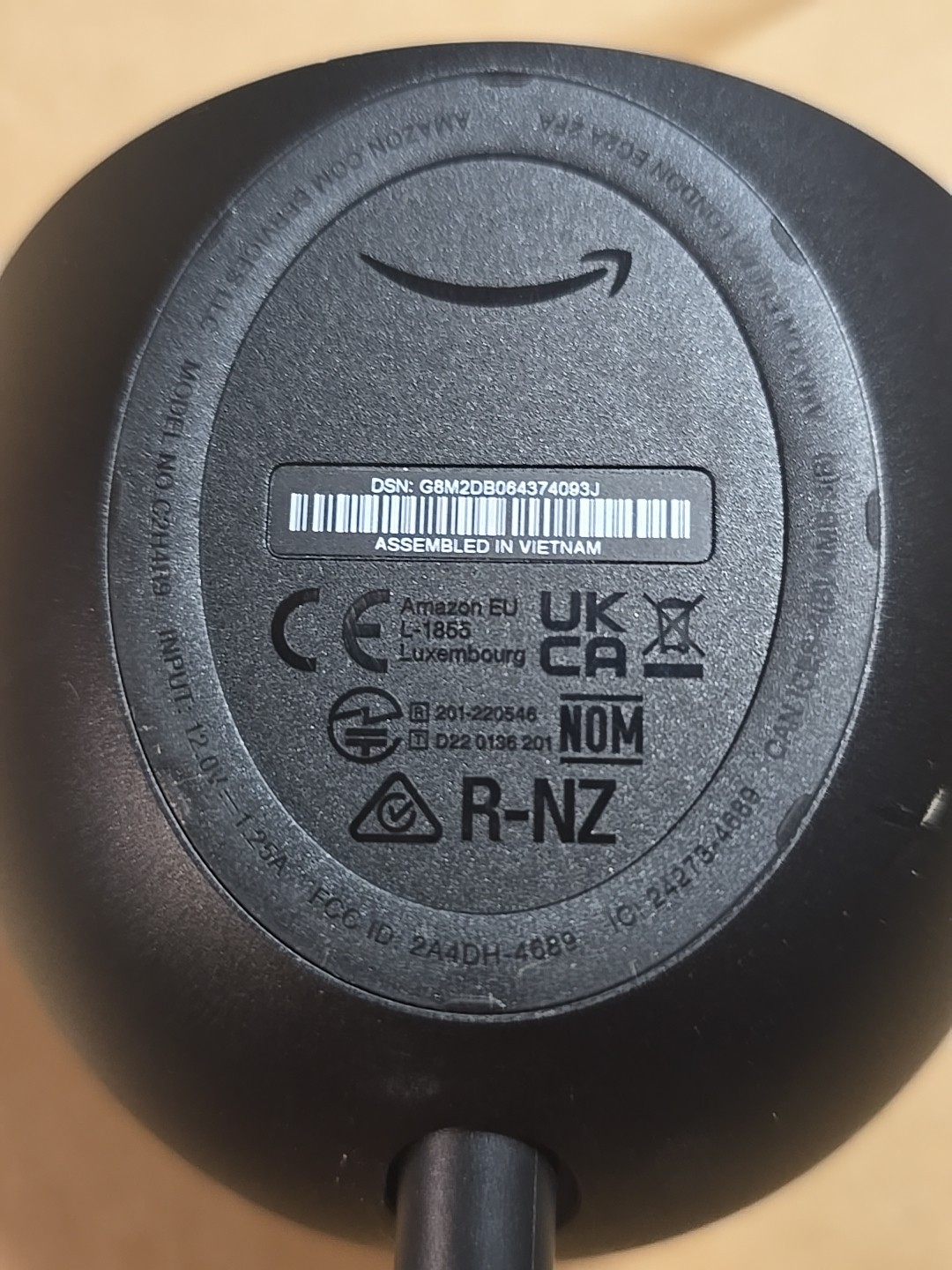 Amazon Echo Pop C2H4R9 Black Bluetooth Smart Speaker With Alexa