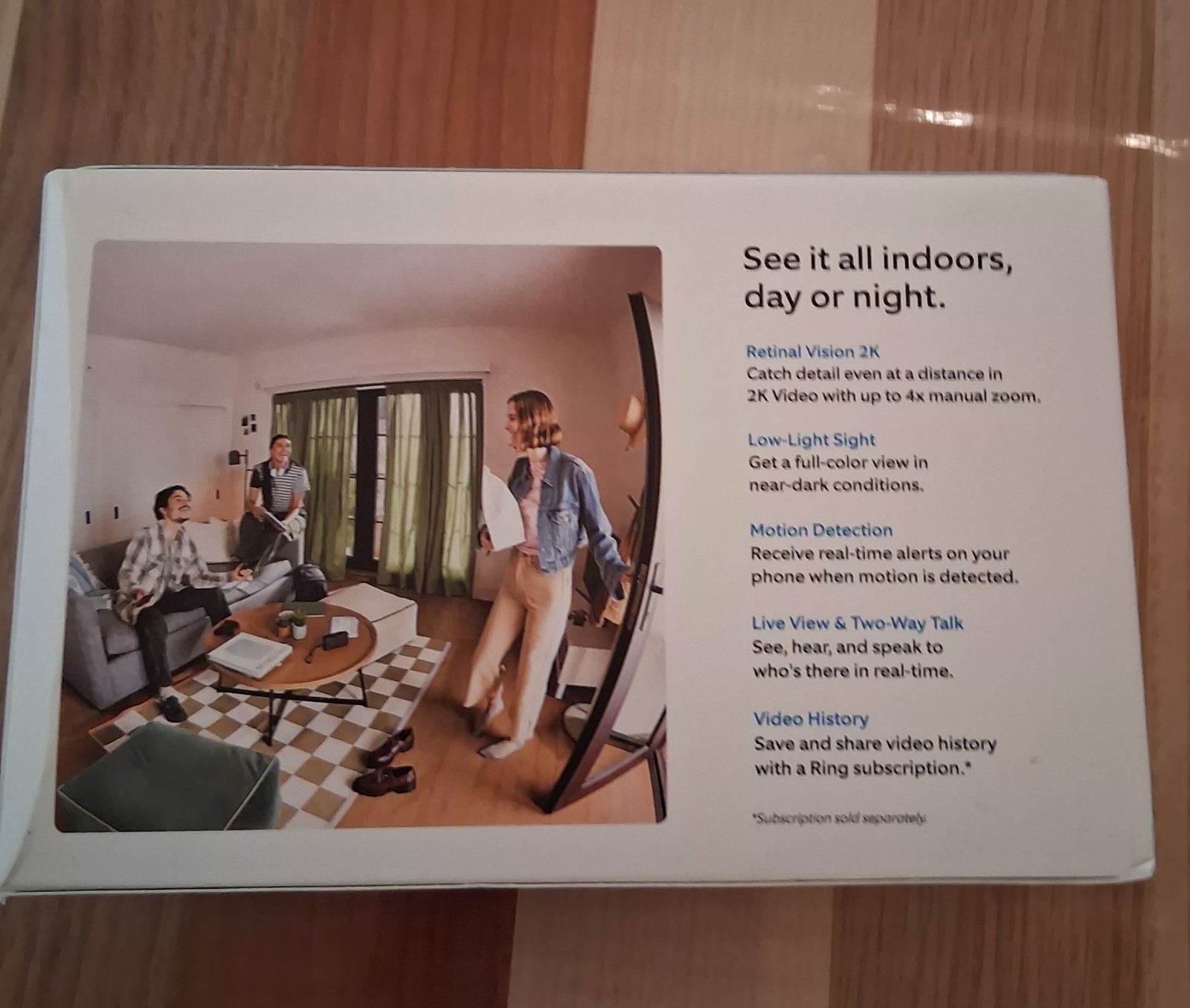 NEW Ring Indoor Cam Plus 2K Retinal Camera