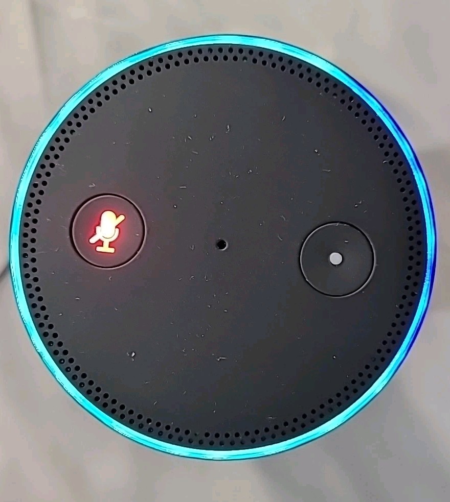 Amazon Echo SK705DI 1st Gen Smart Speaker Black With Original Power Cord- Alexa