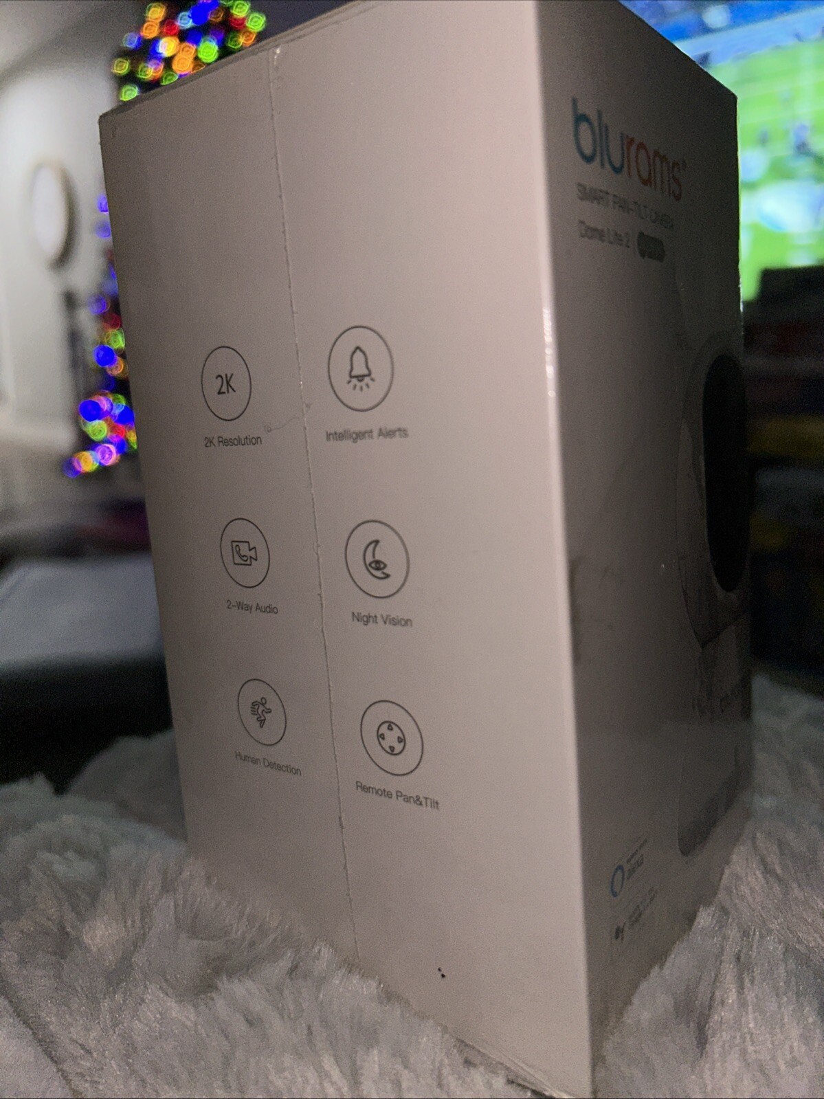 Blurams 2K Home Security Security Camera Works with Alexa & Google Assistant