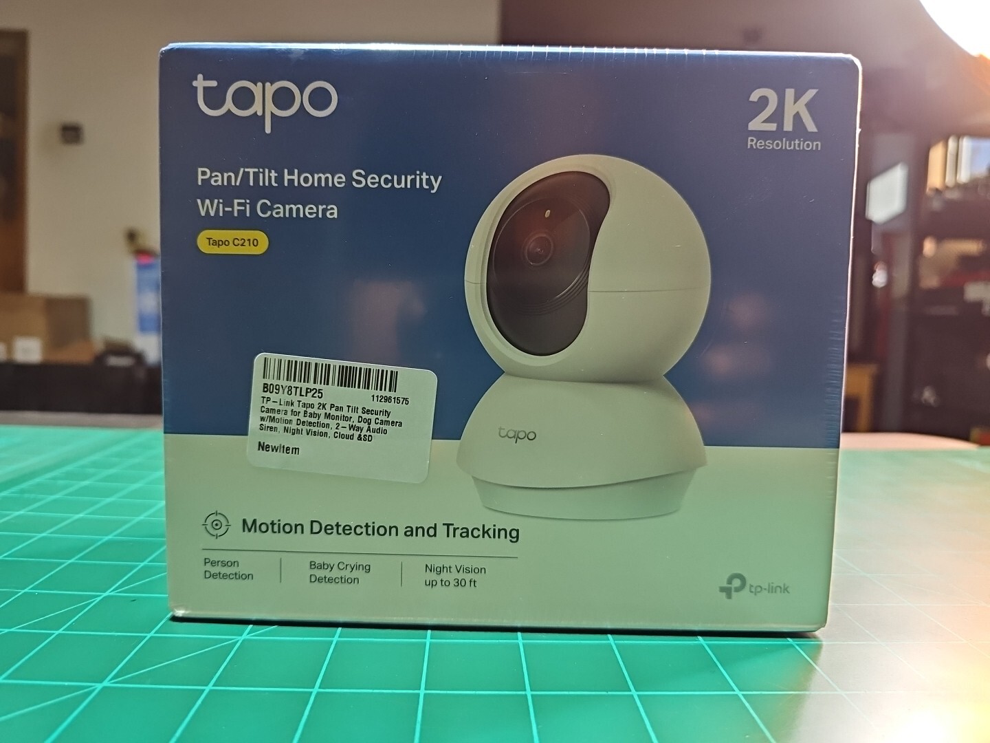 TP-Link Tapo 2K Pan Tilt Security Camera for Baby Monitor, Dog White