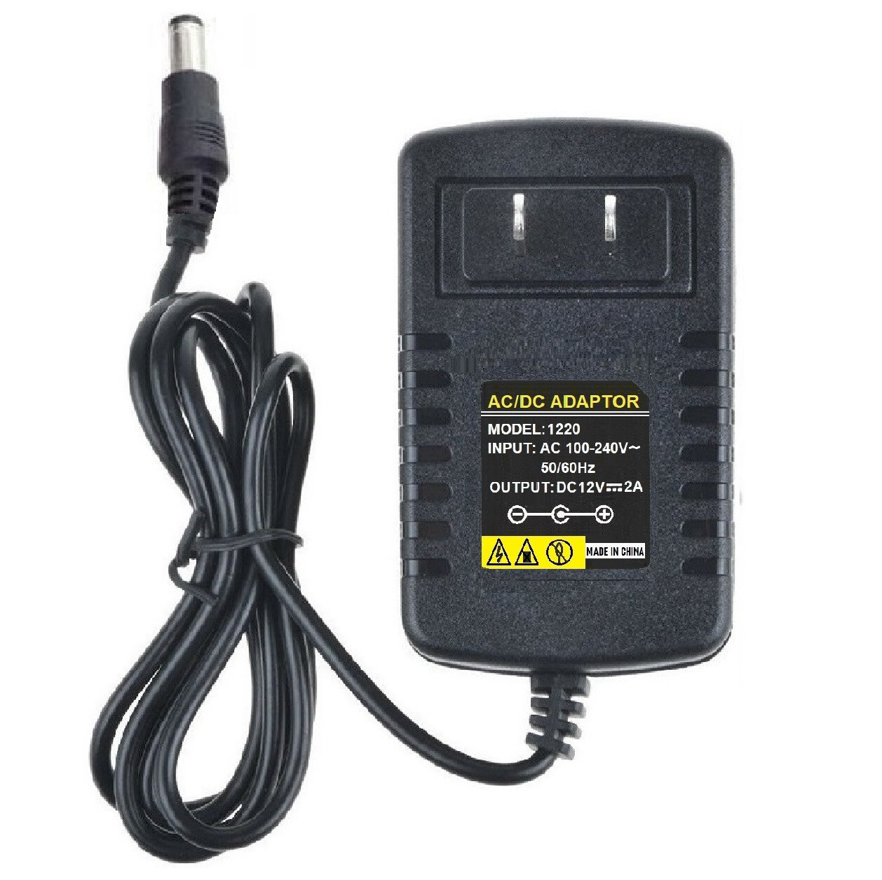 Tested DC 12V 2A 24W power supply AC Adapter LED driver Class Size 5.5 x 2.1mm