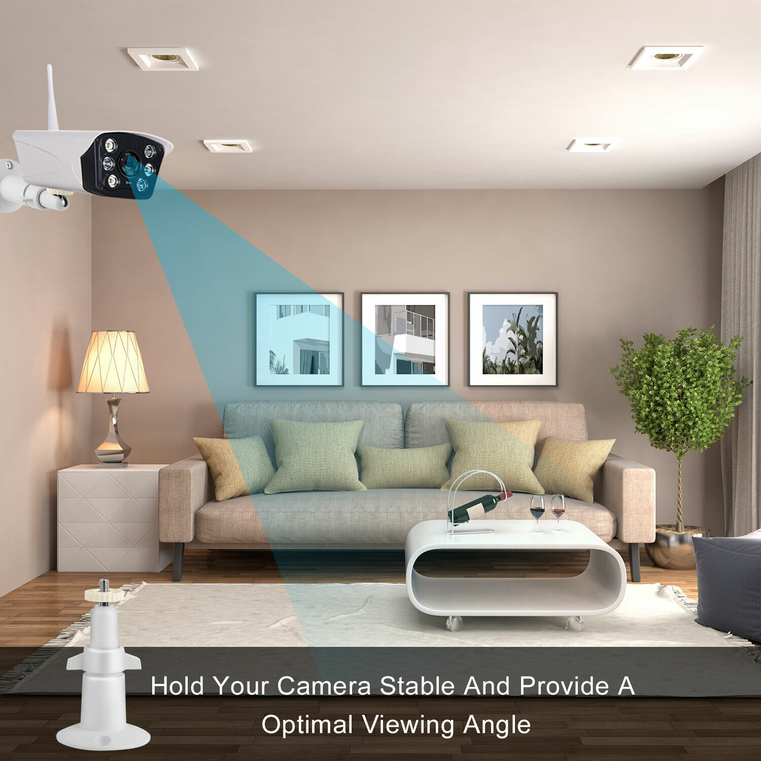 3Pcs Security Wall Mount Holder Adjustable for Arlo or Pro Camera Indoor Outdoor